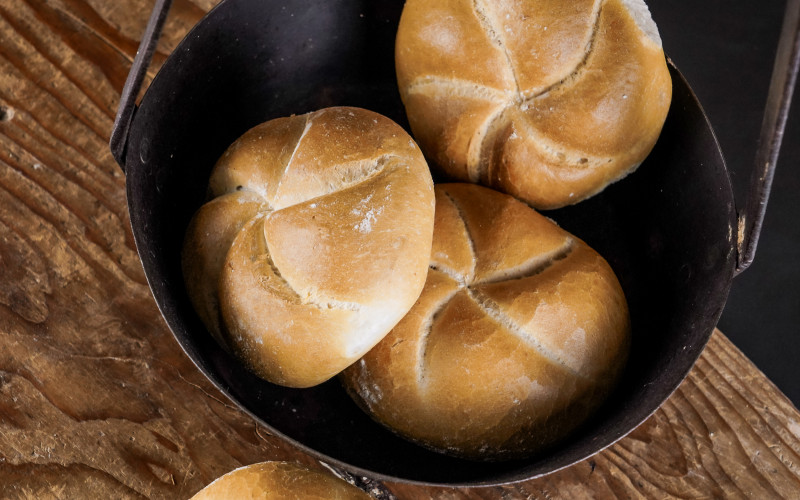 Weißbrot, Semmel, Krapfen, Kleingebäck, Sesam