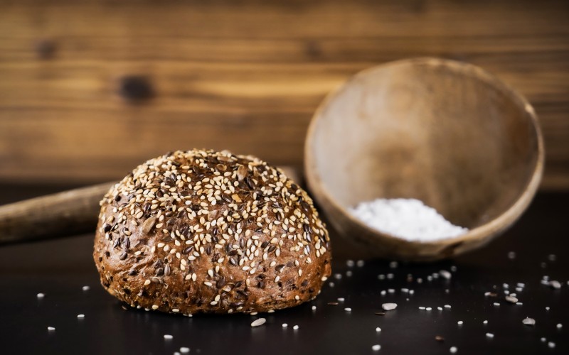Pane integrale di frumneto ricco di proteine