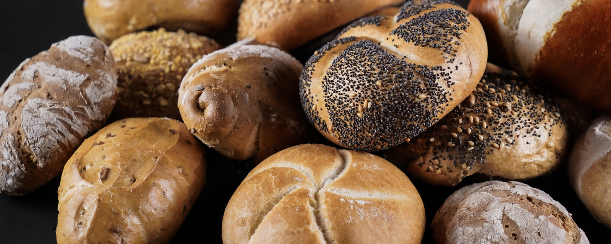 Weißbrot, Semmel, Krapfen, Kleingebäck, Sesam